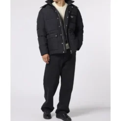 Nylon Puffer Jacket Gothic Plein