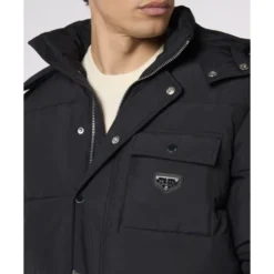 Nylon Puffer Jacket Gothic Plein