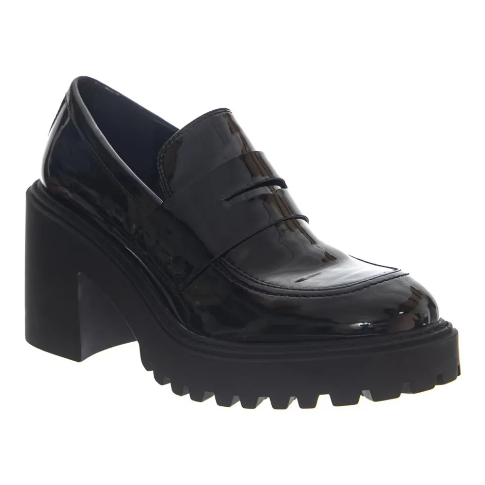 Obsidian Højtaljede Loafers