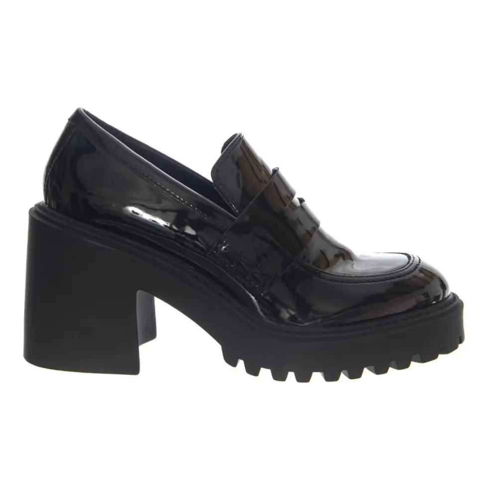 Obsidian Højtaljede Loafers