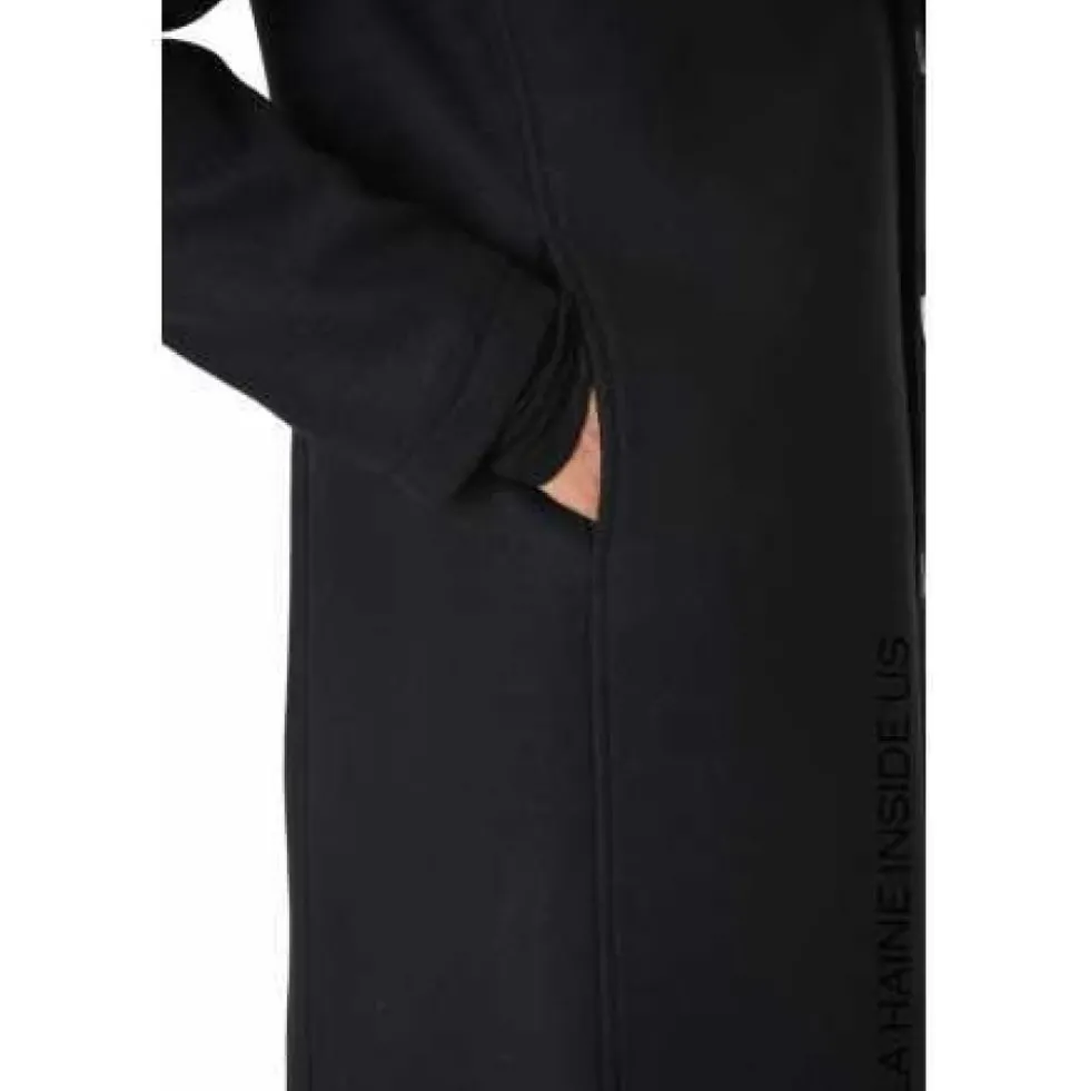 Officer Collar Single-Breasted Coat