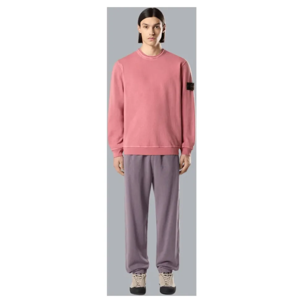 OLD' Effect Malfilé Fleece Sweatshirt