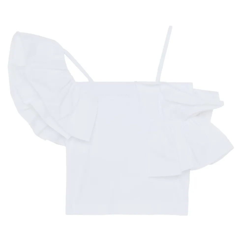 One-Shoulder Ruffle Top