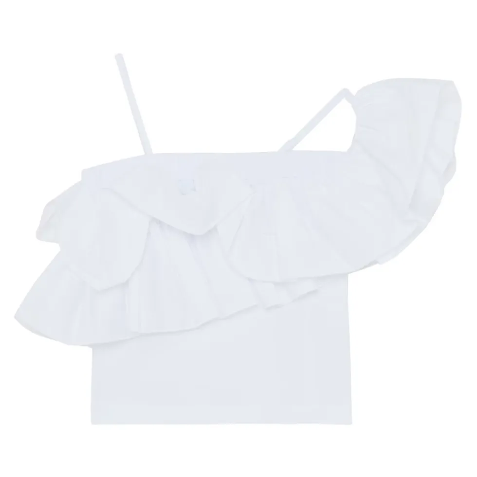 One-Shoulder Ruffle Top
