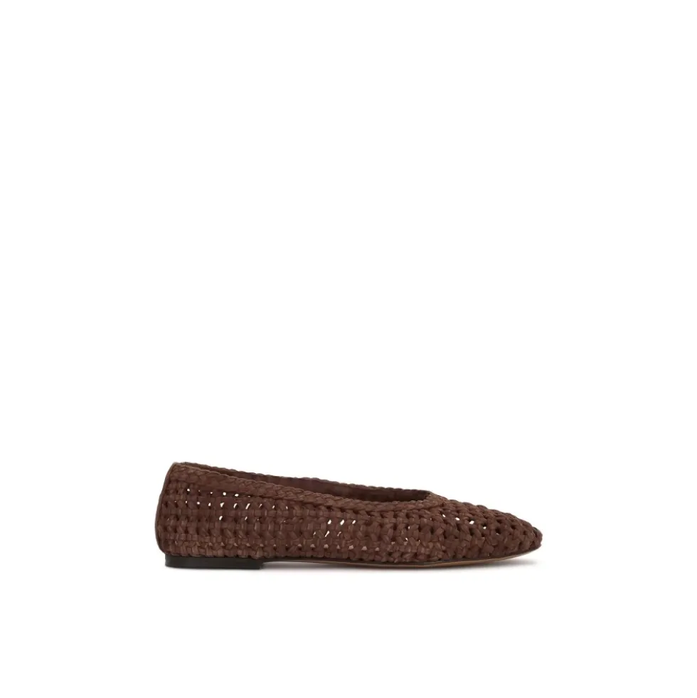 Openwork Suede Ballerinas