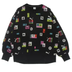 Oversized All Over Print Crew