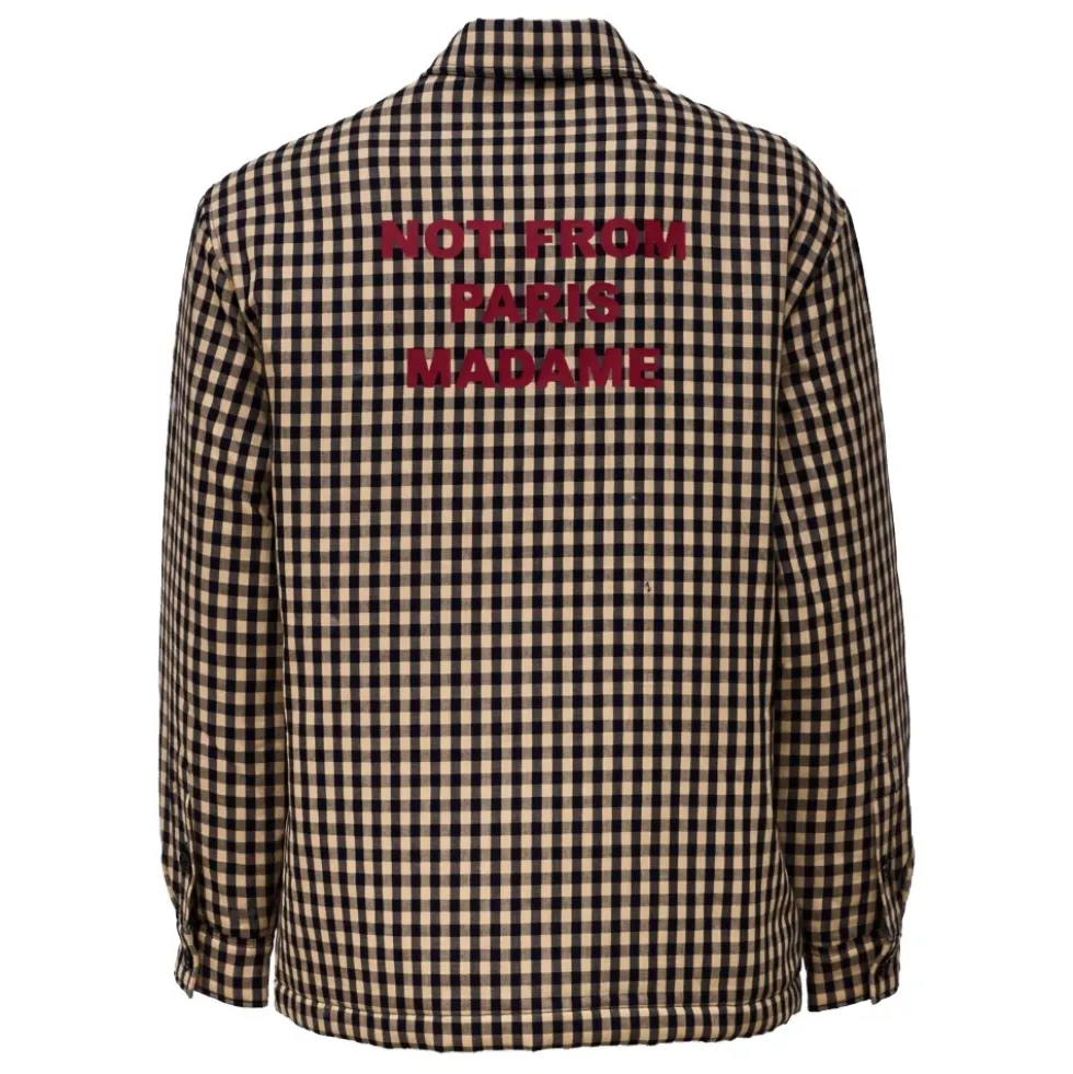 Oversized Polstret Ternet Skjorte