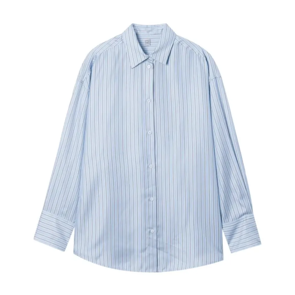 Oversized Stribet Skjorte