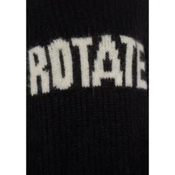 Oversized Striktrøje - Sort m. Turtledove Logo