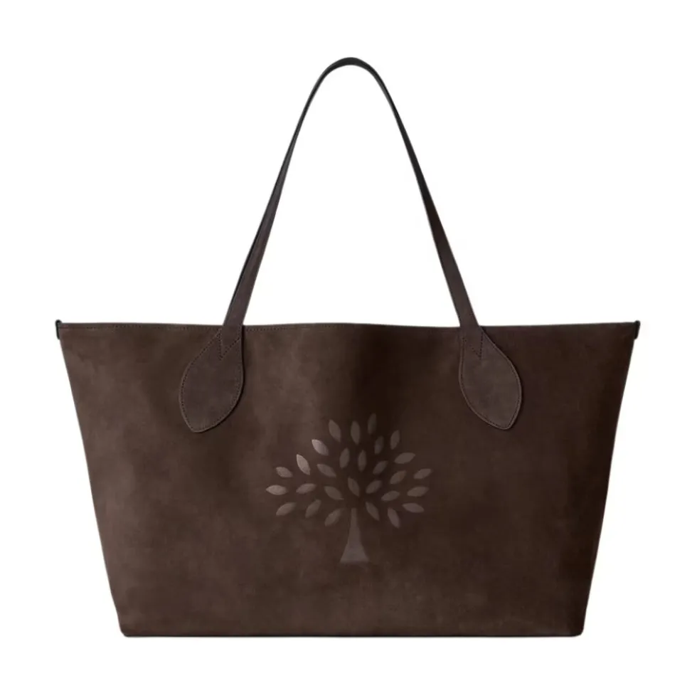 Oversized Suede Tree Tote
