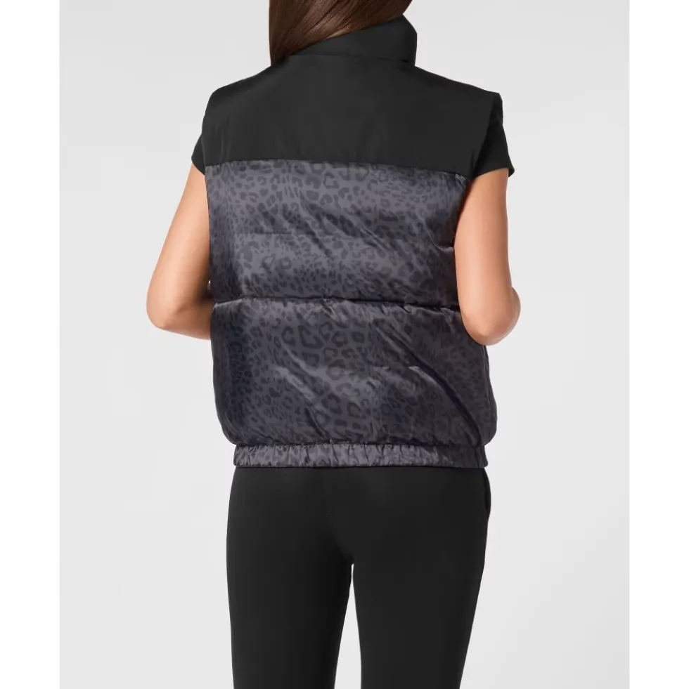 Padded Vest Leopard