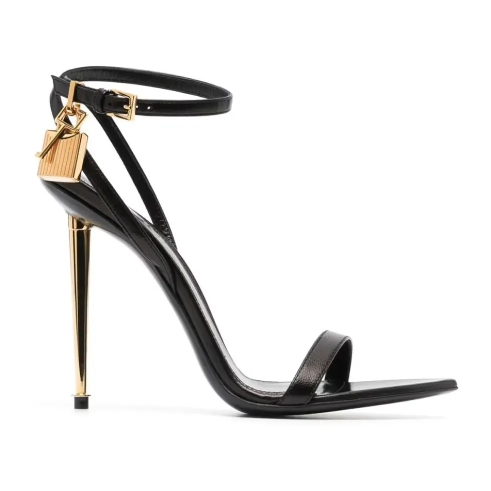 Padlock Pointy Naked Sandal