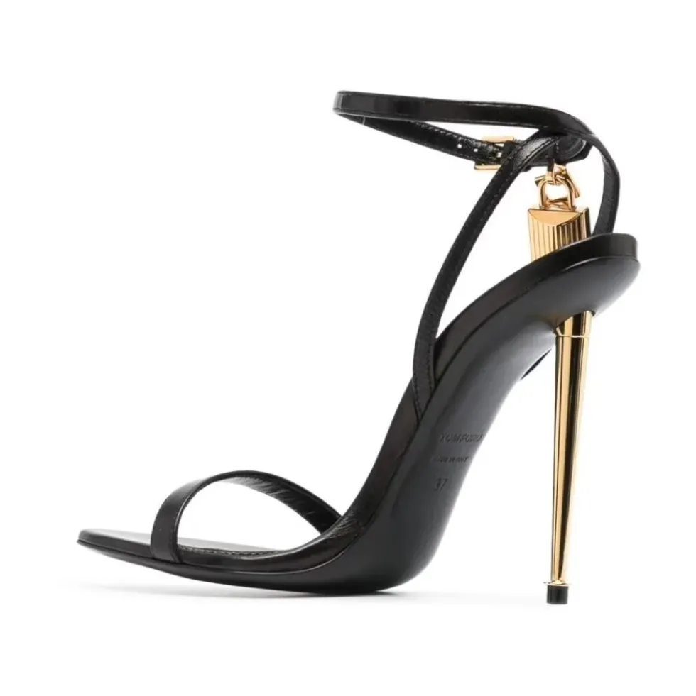 Padlock Pointy Naked Sandal