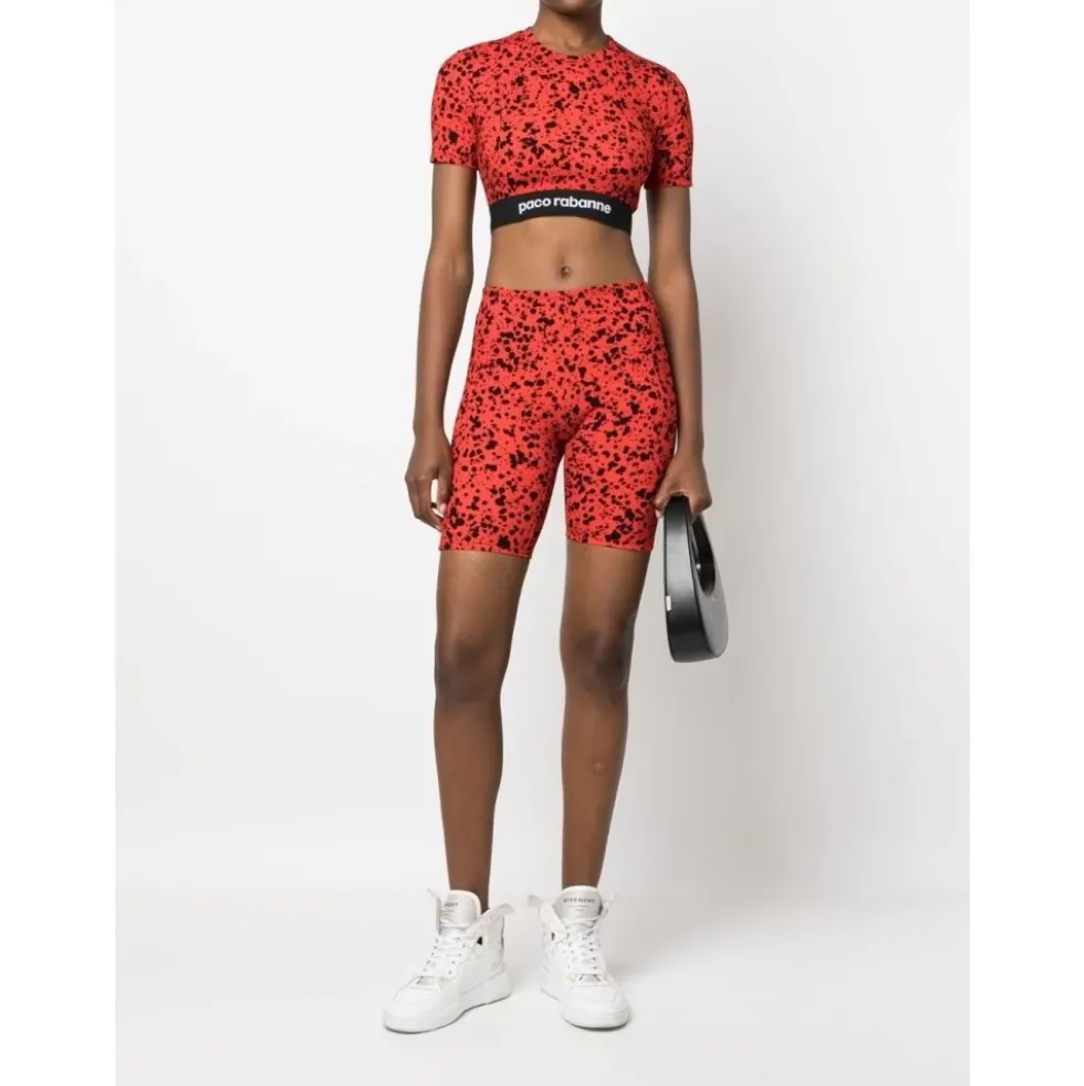 Paint-Splatter Crop Top