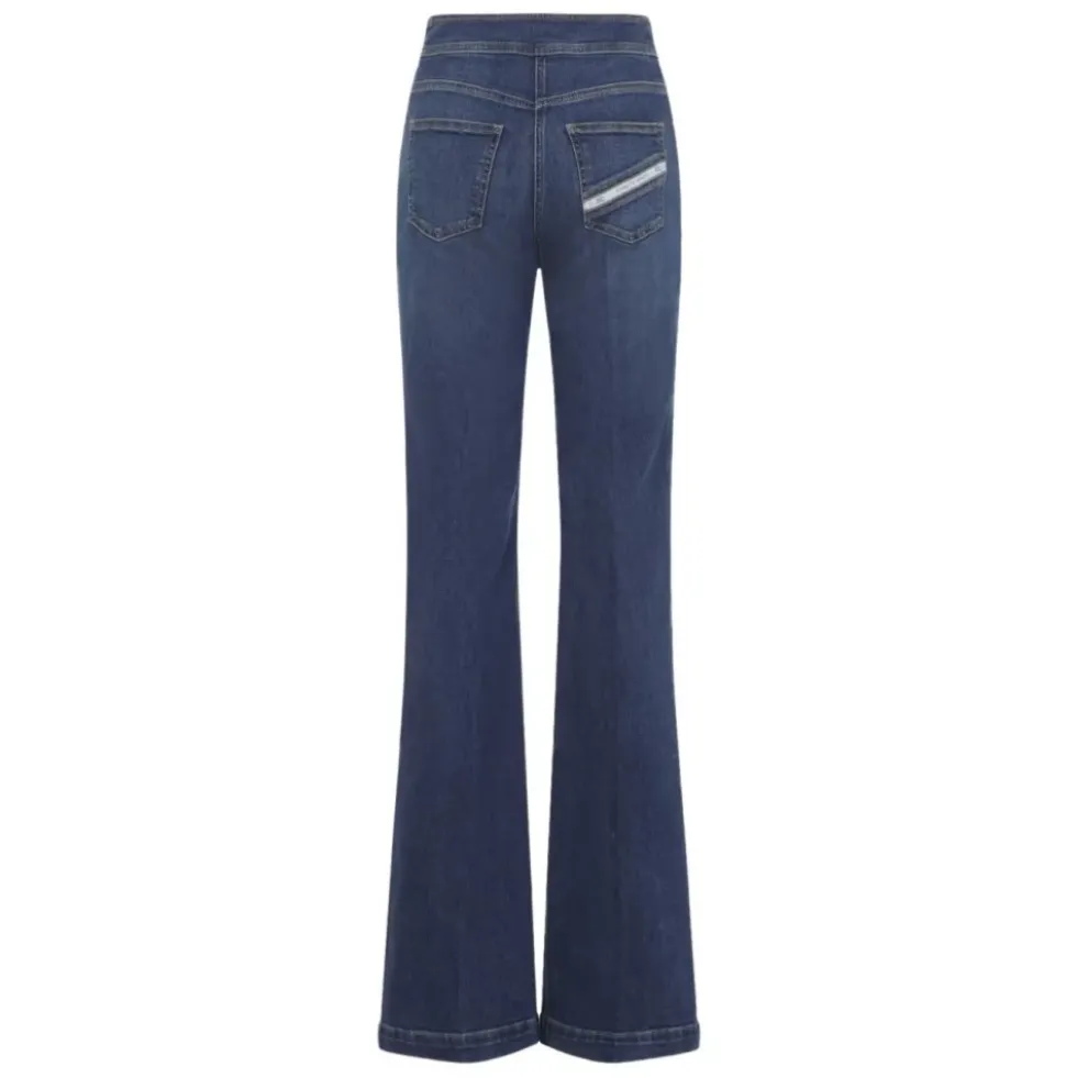 Palazzo Jeans med knapper