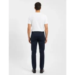 Pantalone cotone seta elasticizzato con pences
