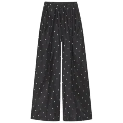 Pantalon large pailleté
