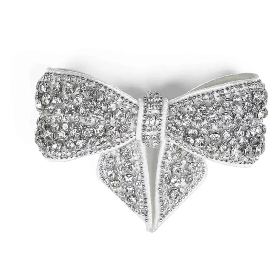 Pearl Crystal Bow Hårklemme