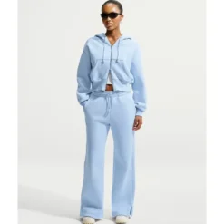 Phoenix Fleece High-Waisted Wide-Leg Trousers