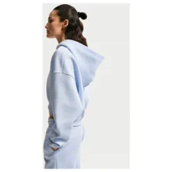 Phoenix Fleece Oversized Cropped Henley Hættetrøje
