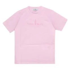 Pink Børne T-shirt med Logo Print