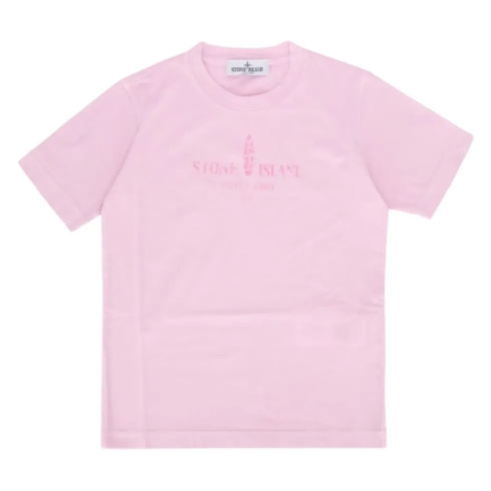 Pink Børne T-shirt med Logo Print