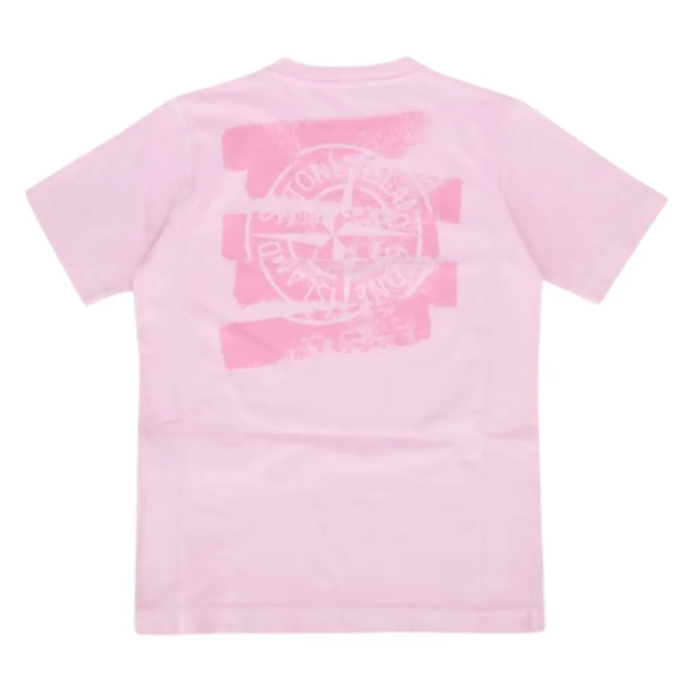Pink Børne T-shirt med Logo Print