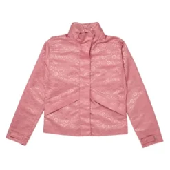 Pink Nylonjakke med Logo