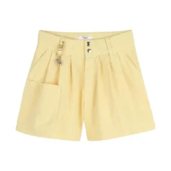 Pleated Charm Detail Shorts