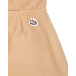 Plisseret Cotton Gabardine Nederdel
