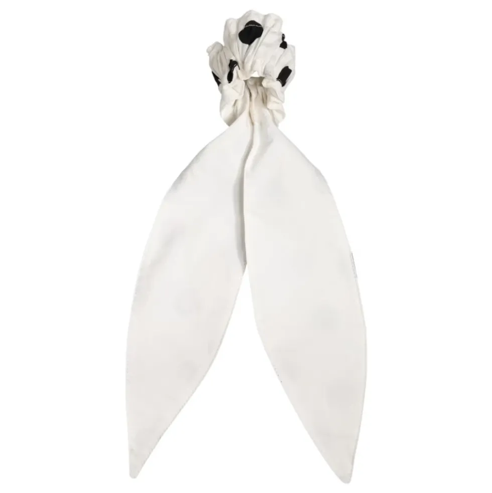 Polka-dot Scarf Tie Scrunchie