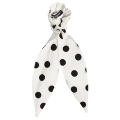 Polka-dot Scarf Tie Scrunchie