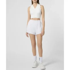 Polo Neck Cropped Top