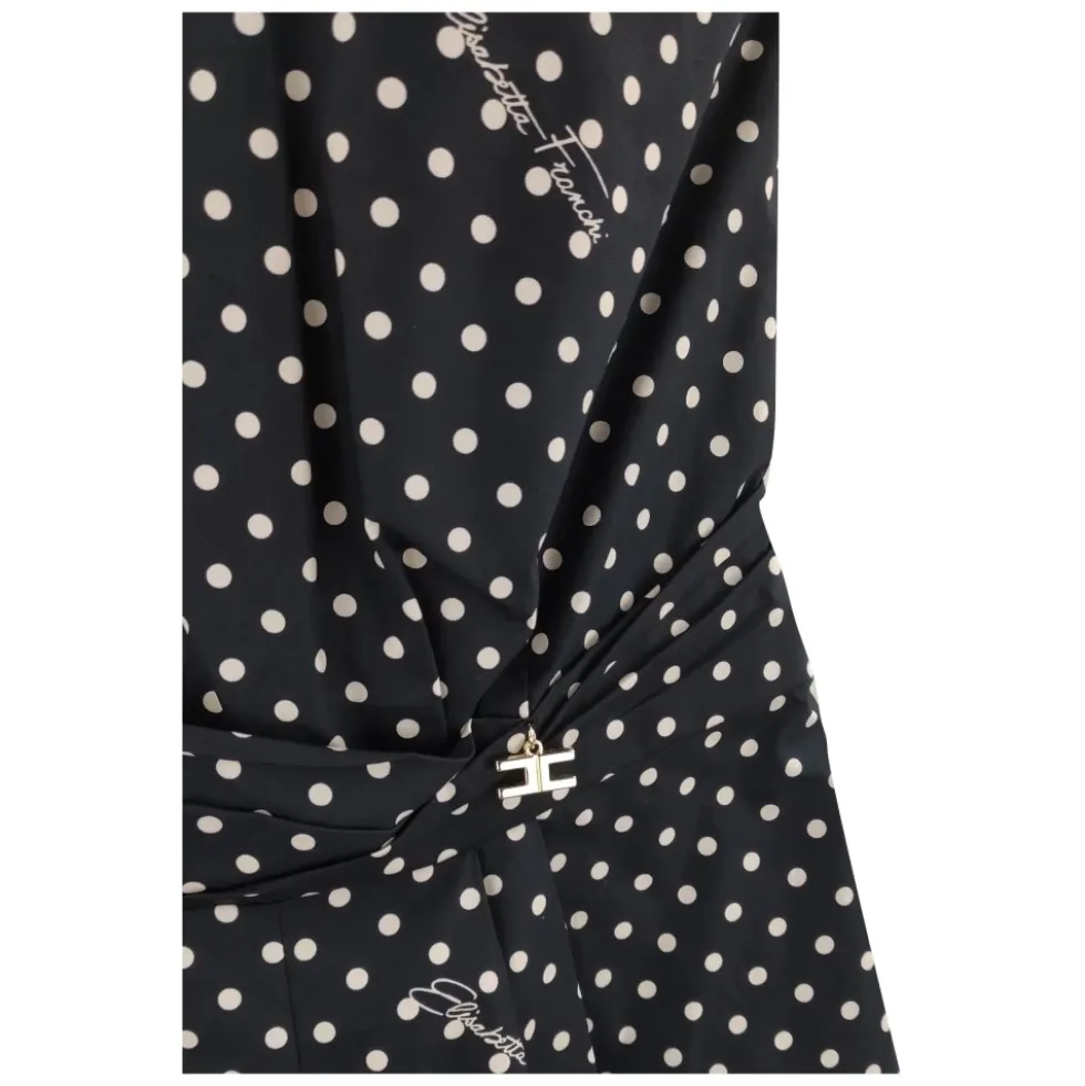 Poplin jumpsuit med polkaprikker