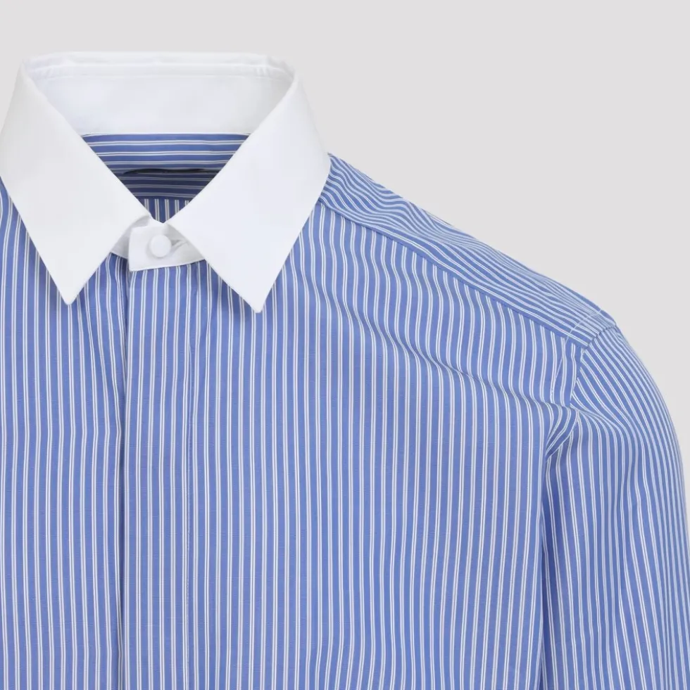 Poplin Track Stripe Contrast Classic Fit Skjorte