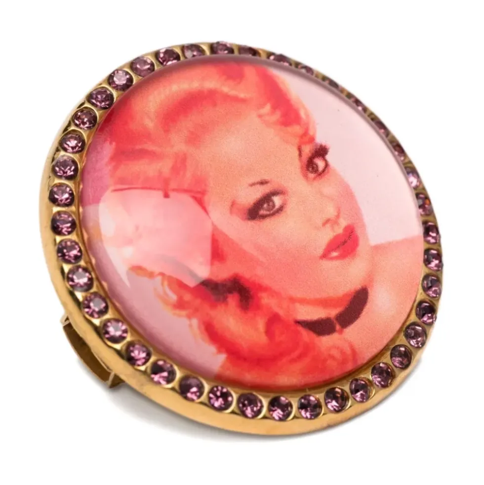 Portrait Rhinestone Hair Clips