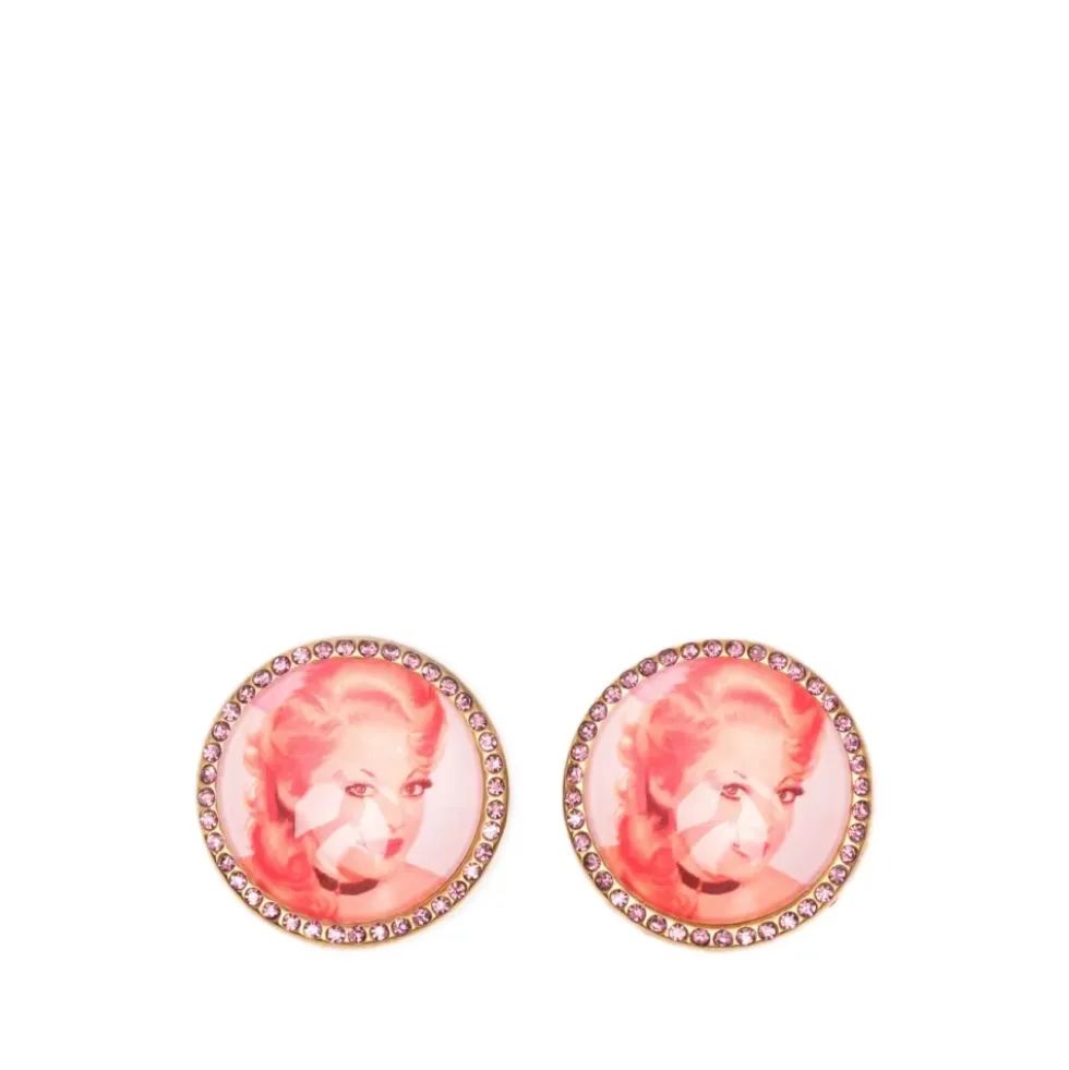 Portrait Rhinestone Hair Clips