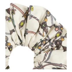 Printed Silk Twill Scrunchie