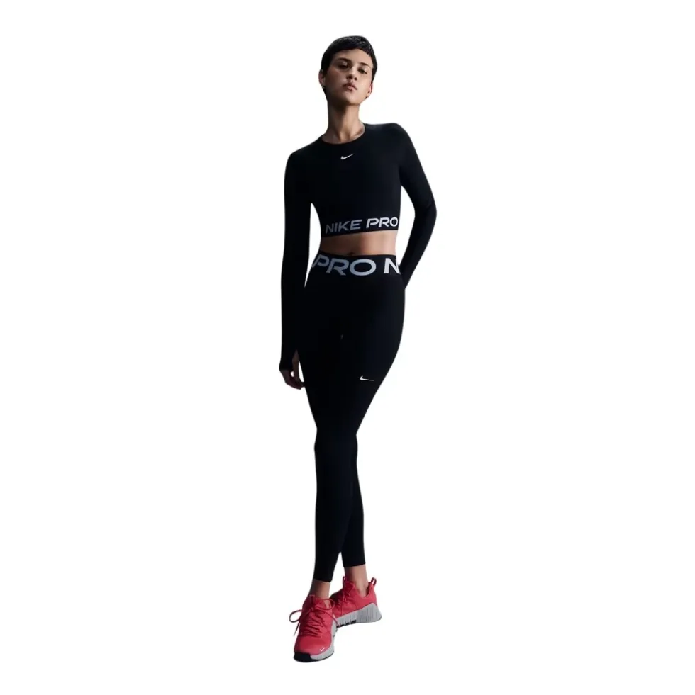 Pro Dri-FIT Cropped Langærmet Top