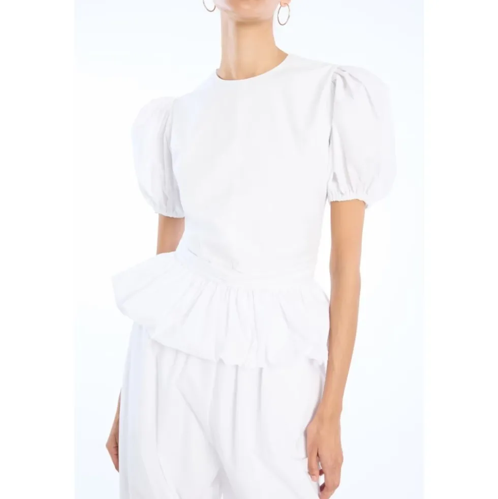 Puff Sleeve Bubble Top