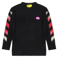 Pullover med børstede pile