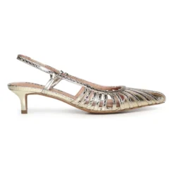 Pumps med spids snude og slingback-rem