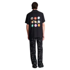 Pyjama skjorte med 9 panets print