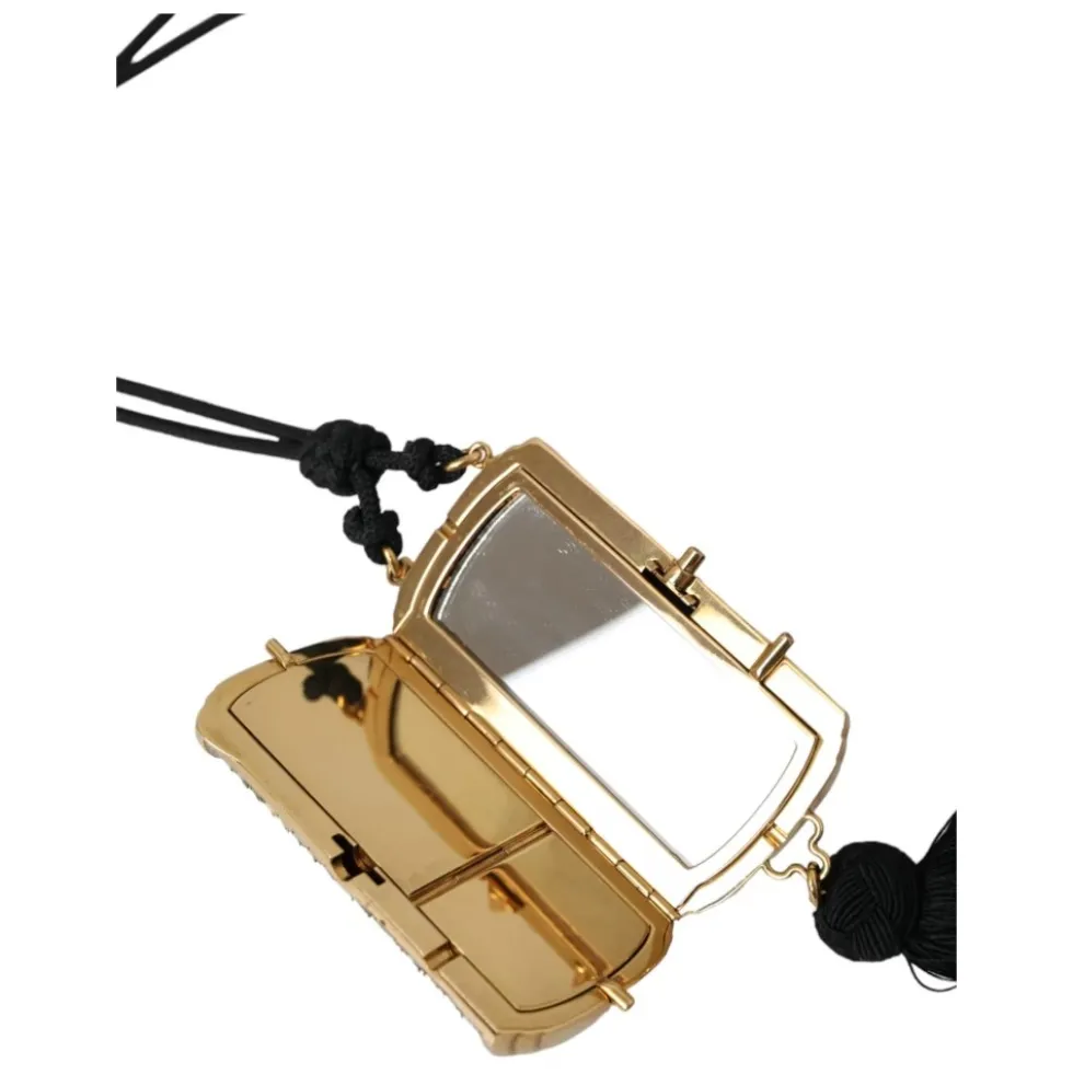 Python Læder Mini Spejl Tassel Taske