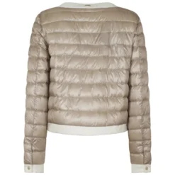 Quilted Crewneck Coat