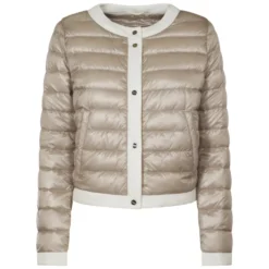 Quilted Crewneck Coat