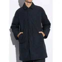 Quilted Single-Breasted Coat