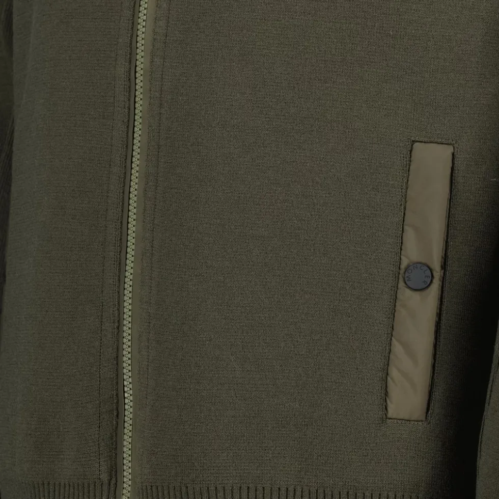 Quilted Zip Cardigan