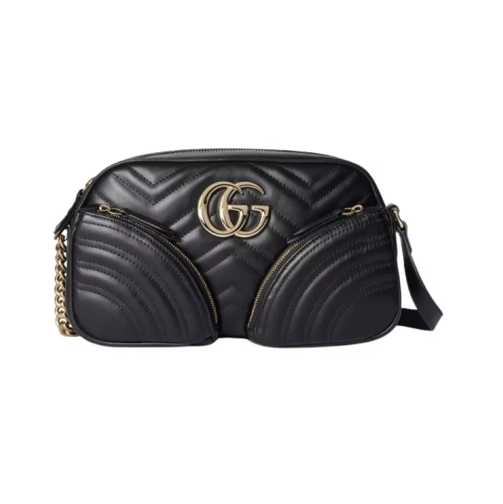 Quiltet Chevron Crossbody Taske