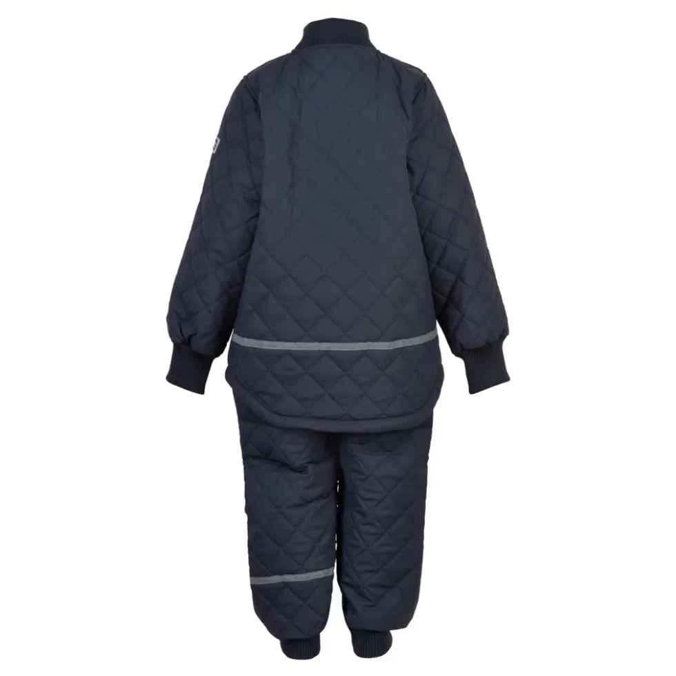 Quiltet Termosæt med Fleece - Blue Nights